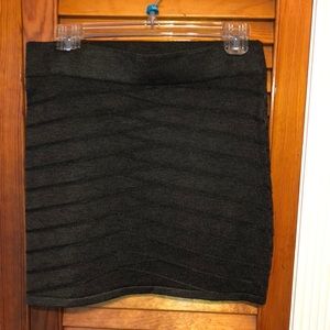 Dark gray pencil skirt